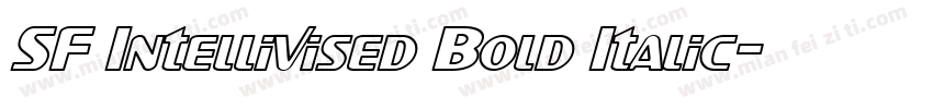 SF Intellivised Bold Italic字体转换